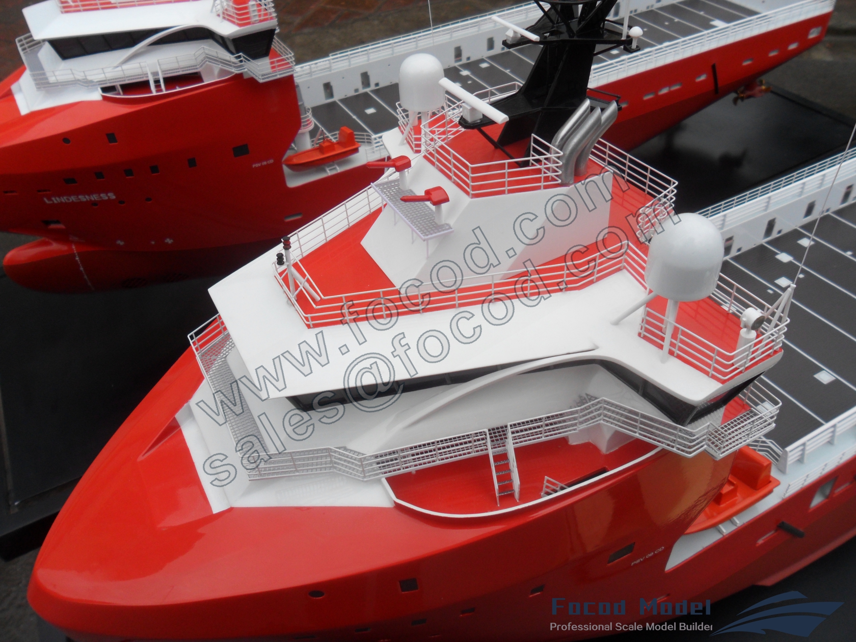 customized model of Platform Supply Vessel of type STX PSV 09 CD 